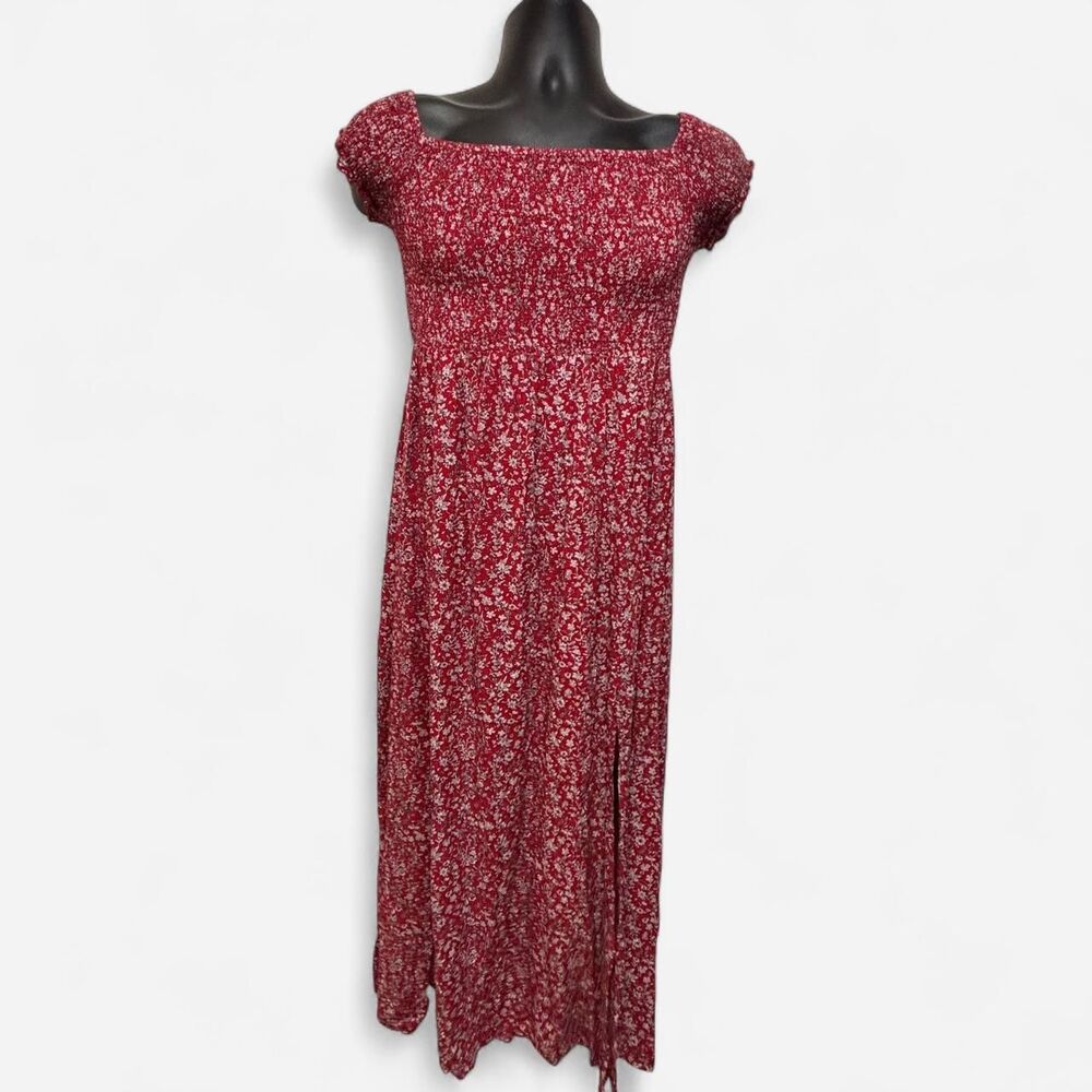 Shein Women's Red and White Dress